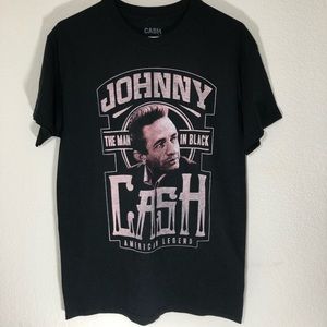 Johnny Cash The Man In Black Graphic T-Shirt Top